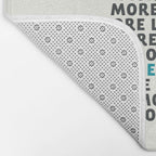 Good vibes quote, more sleep, dreaming, road trips, love, fun, happy life, lettering, laughter Bath Mat Gallery Image 2