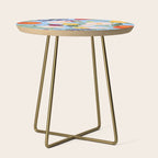 Poppy Garden Blue Side Table Gallery Image 1