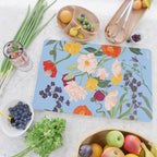 Poppy Garden Blue Cutting Board Gallery Image 2