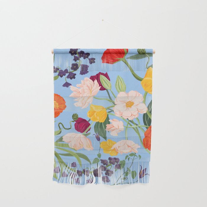 Poppy Garden Blue Wall Hanging Gallery Image 1