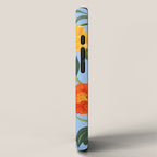 Poppy Garden Blue iPhone Case Gallery Image 2