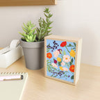 Poppy Garden Blue Mini Art Print Gallery Image 2