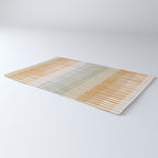 Block print geometrics stripes earthy Rug Gallery Image 3