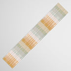 Block print geometrics stripes earthy Table Runner Gallery Image 3