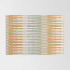 Block print geometrics stripes earthy Rug Gallery Image 2