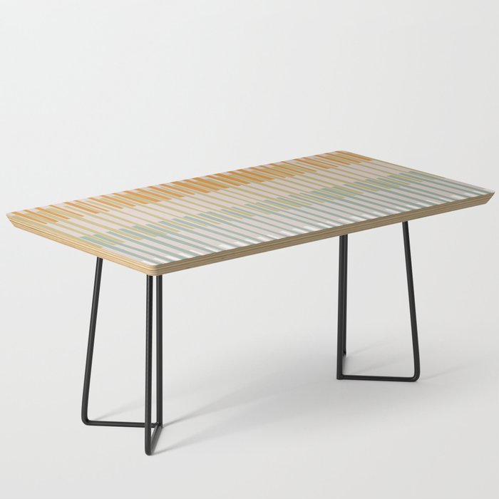 Block print geometrics stripes earthy Coffee Table Gallery Image 1
