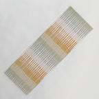 Block print geometrics stripes earthy Yoga Mat Gallery Image 1