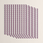 Burgundy Grid Elegance Wrapping Paper Gallery Image 3