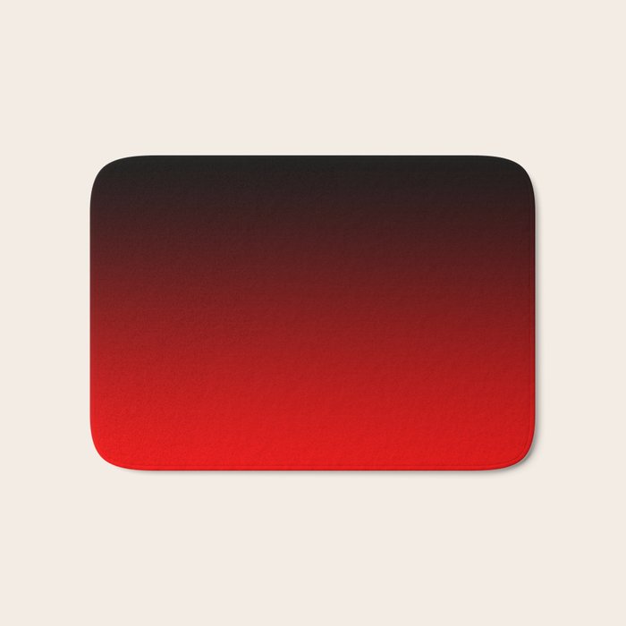 Black Red Neon Nights Ombre Bath Mat Gallery Image 1