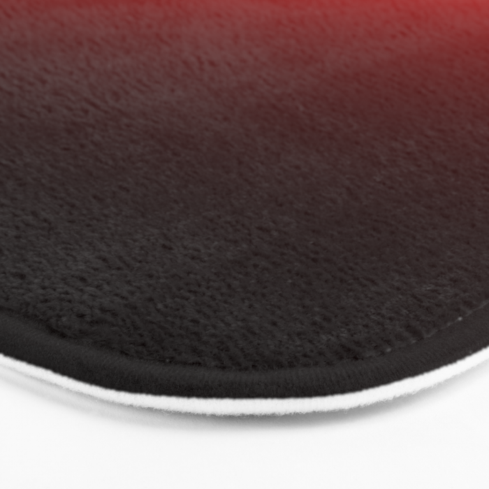 Black Red Neon Nights Ombre Bath Mat Gallery Image 3