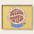 OUTLOOK HOPEFUL (IN YELLOW) Serving Tray Gallery Image 1