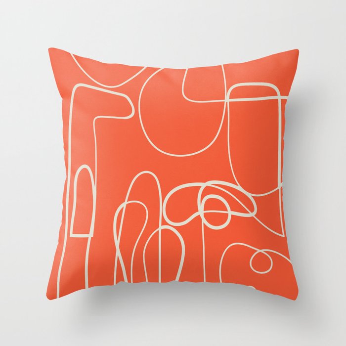 Lines in Space 4 Throw Pillow Gallery Image 6