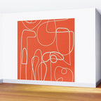 Lines in Space 4 Wall Mural Gallery Image 2