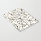 Black and White Leaves  Notebook Gallery Image 3