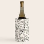 Black and White Leaves  Wine Chiller Gallery Image 2