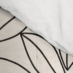 Black and White Leaves  Comforter Gallery Image 4