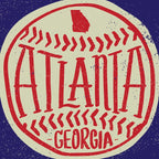 Atlanta Georgia Baseball - Hand Drawn, Script Typography Coffee Mug Gallery Image 2