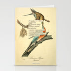 Bird Divinations: Passenger Pigeon (about: almanacofbirds.org) Stationery Card Gallery Image 2