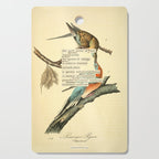 Bird Divinations: Passenger Pigeon (about: almanacofbirds.org) Cutting Board Gallery Image 1