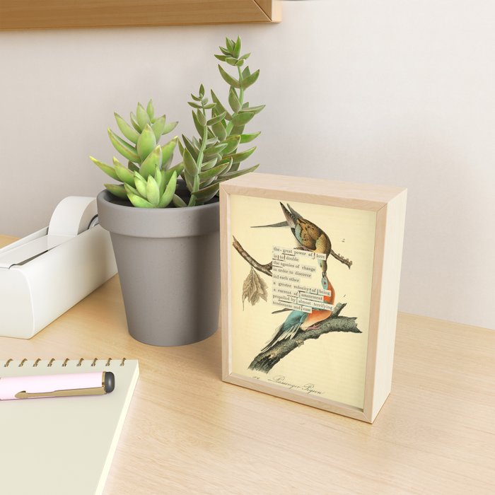 Bird Divinations: Passenger Pigeon (about: almanacofbirds.org) Mini Art Print Gallery Image 2