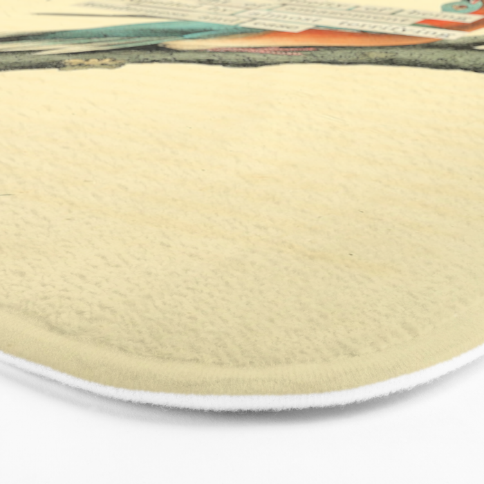Bird Divinations: Passenger Pigeon (about: almanacofbirds.org) Bath Mat Gallery Image 3