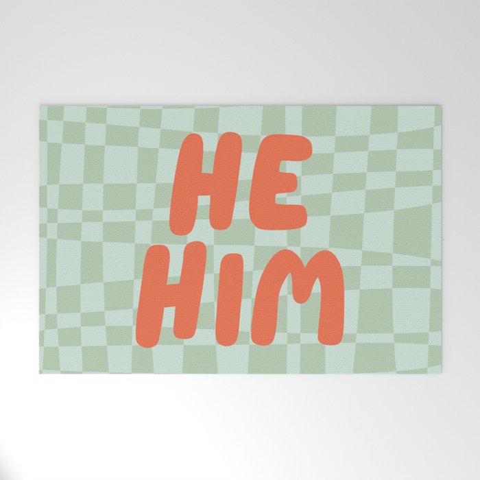 He / Him Pronouns  Welcome Mat Gallery Image 1