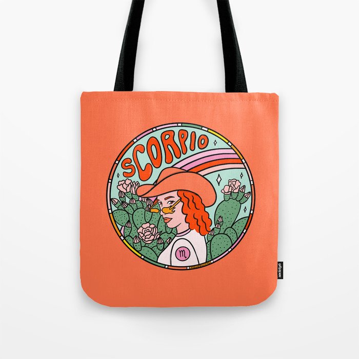 Scorpio Cowgirl Tote Bag Gallery Image 1