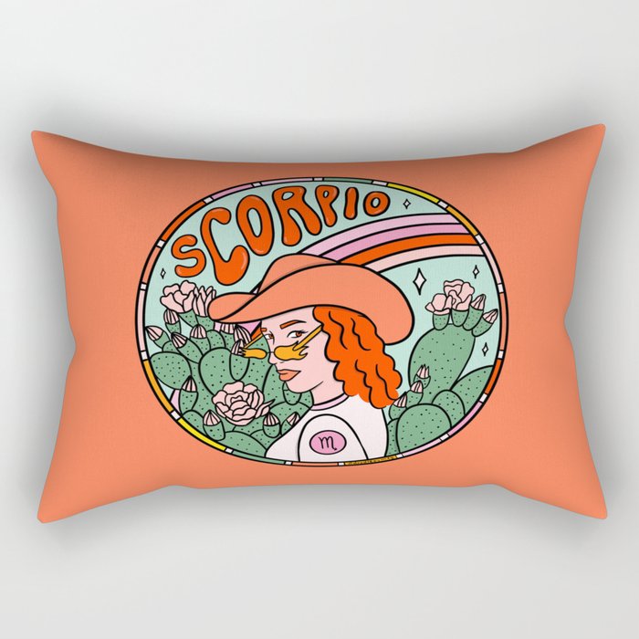 Scorpio Cowgirl Rectangular Pillow Gallery Image 2