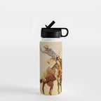 Cowboy on a Bucking Horse 2 by Edward Borein Water Bottle Gallery Image 1