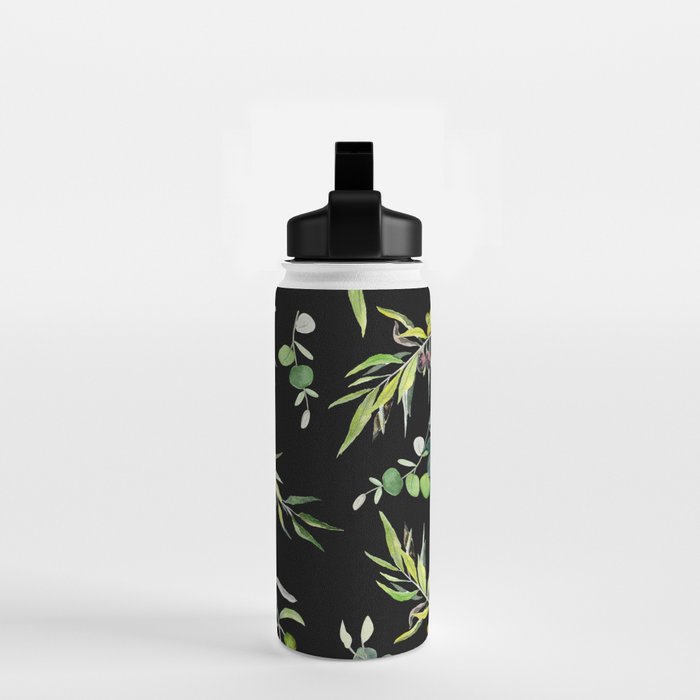 Eucalyptus and Olive Pattern  Water Bottle Gallery Image 2