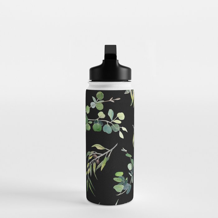 Eucalyptus and Olive Pattern  Water Bottle Gallery Image 3