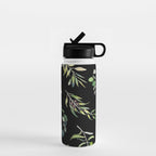 Eucalyptus and Olive Pattern  Water Bottle Gallery Image 1