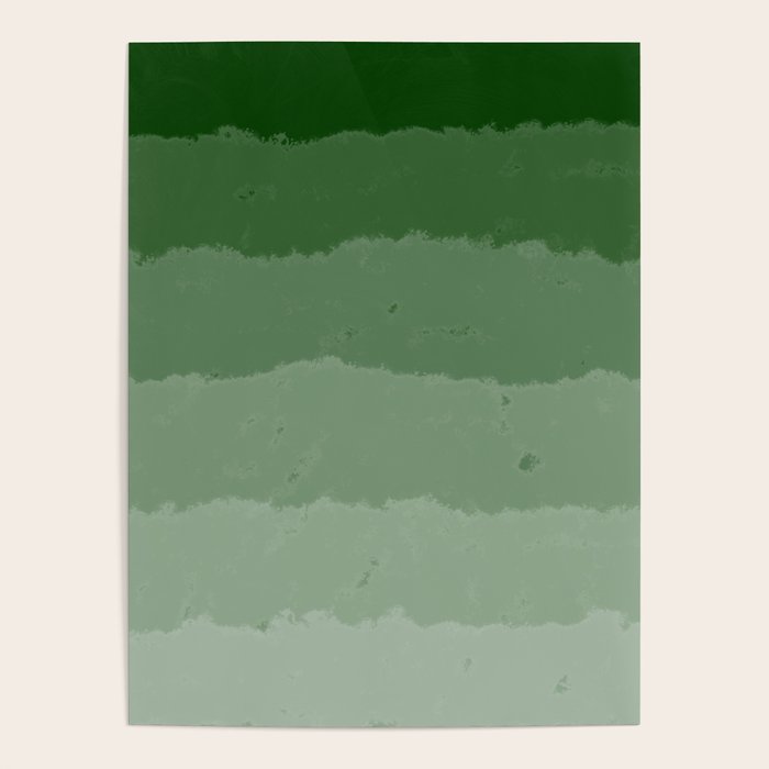 Forest Green Cloud Layers Poster Gallery Image 1