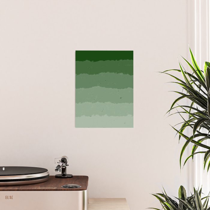 Forest Green Cloud Layers Poster Gallery Image 2