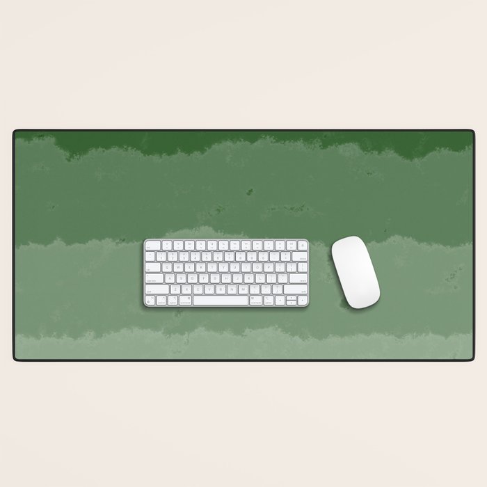 Forest Green Cloud Layers Desk Mat Gallery Image 1