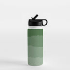 Forest Green Cloud Layers Water Bottle Gallery Image 1