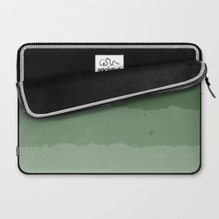 Forest Green Cloud Layers Laptop Sleeve Gallery Image 2