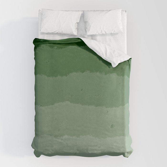 Forest Green Cloud Layers Duvet Cover Gallery Image 6