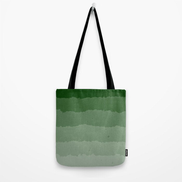 Forest Green Cloud Layers Tote Bag Gallery Image 2