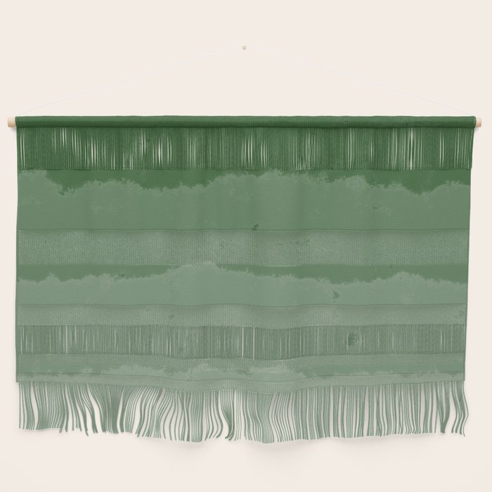Forest Green Cloud Layers Wall Hanging Gallery Image 1