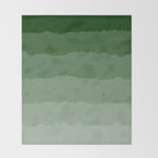 Forest Green Cloud Layers Throw Blanket Gallery Image 2