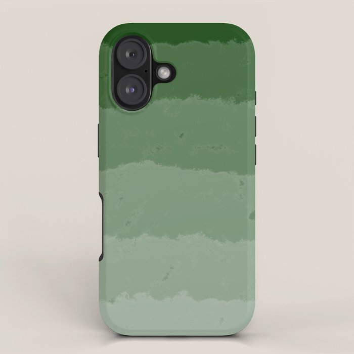 Forest Green Cloud Layers iPhone Case Gallery Image 1