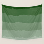 Forest Green Cloud Layers Wall Tapestry Gallery Image 4