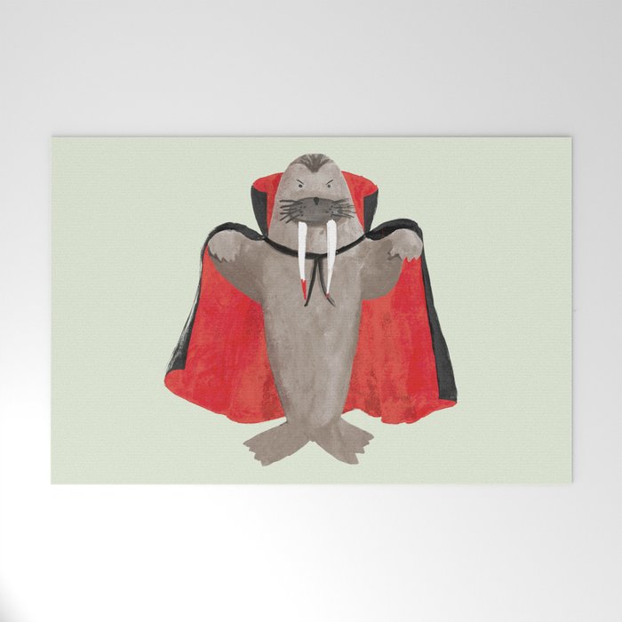 Vampire Walrus Welcome Mat Gallery Image 1