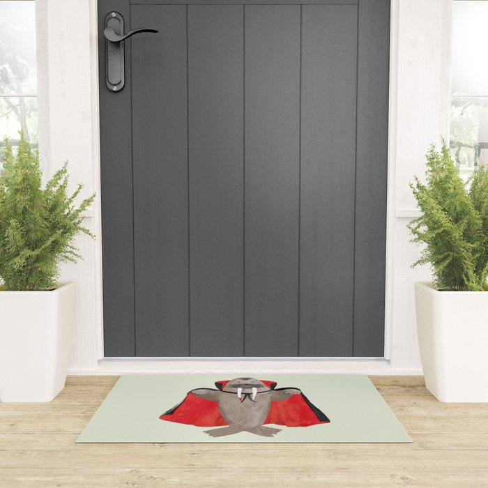 Vampire Walrus Welcome Mat Gallery Image 3