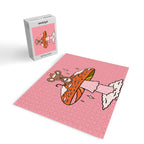 Christmas Mouse on a Mushroom Jigsaw Puzzle Gallery Image 2