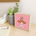 Christmas Mouse on a Mushroom Mini Art Print Gallery Image 2