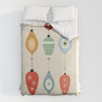 Mid Century Modern Christmas Baubles Duvet Cover Gallery Image 6