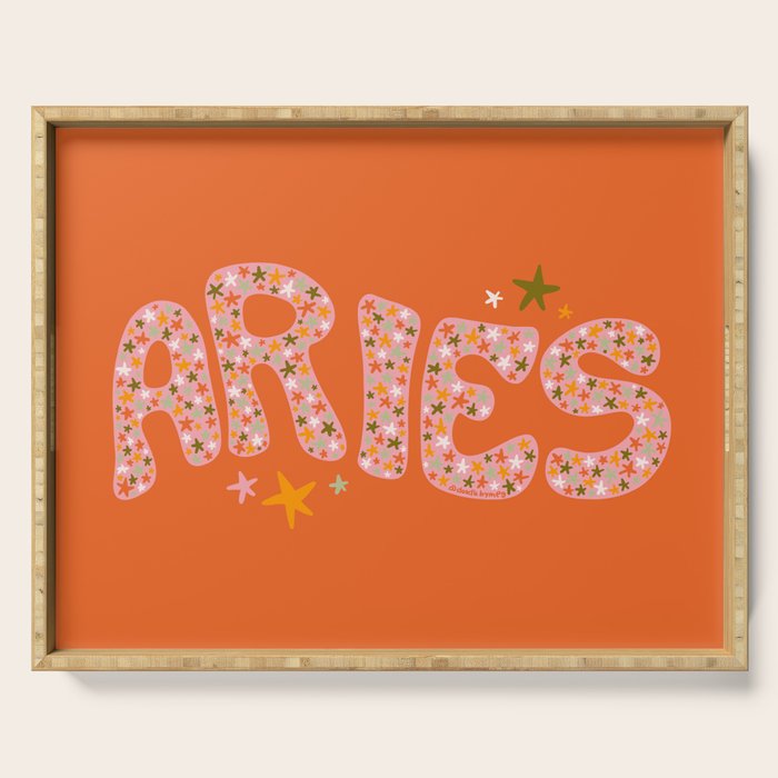 Starry Aries Serving Tray Gallery Image 1