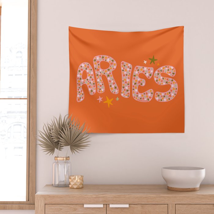 Starry Aries Wall Tapestry Gallery Image 2